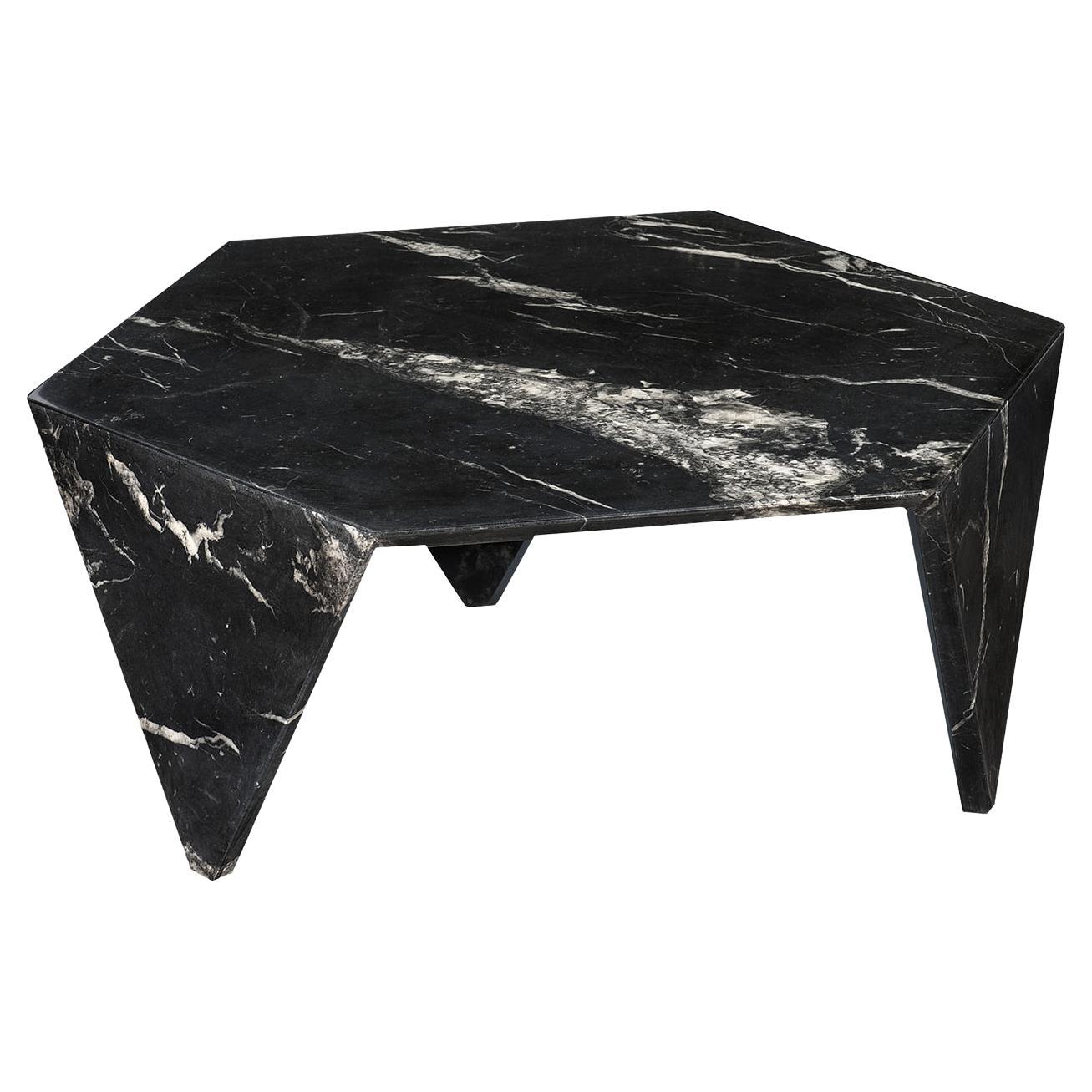 	Ruche Black Marquina Marble Coffee Table
