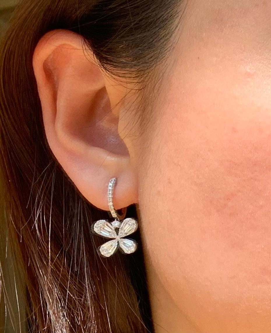 Women's Ruchi New York Baguette Diamond Earrings
