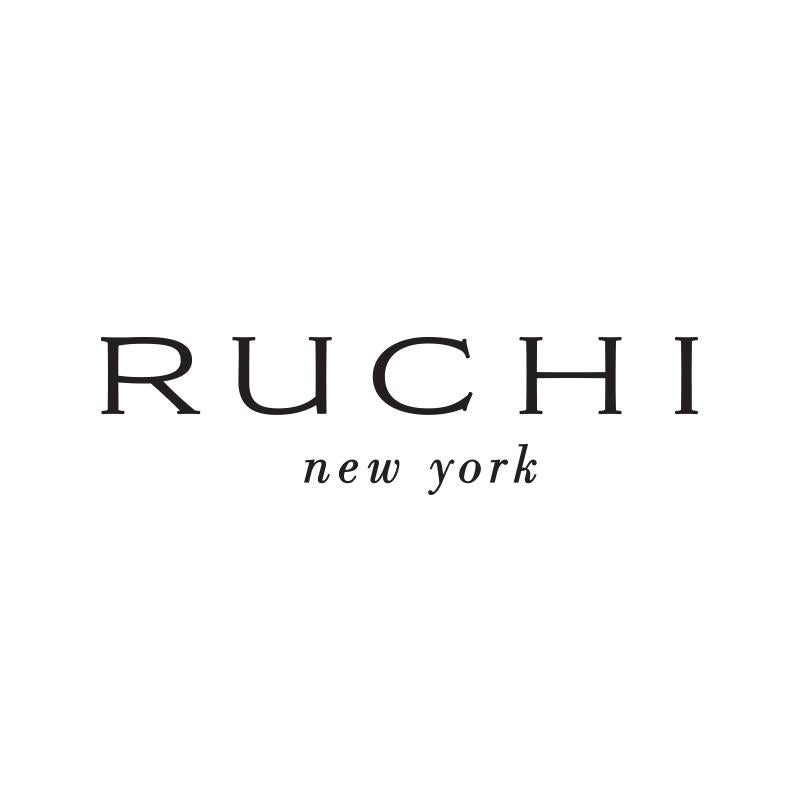 Women's Ruchi New York Black and White Diamond C Shape Clip-On Earrings