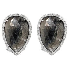 Ruchi New York Black Slice Diamond Earrings