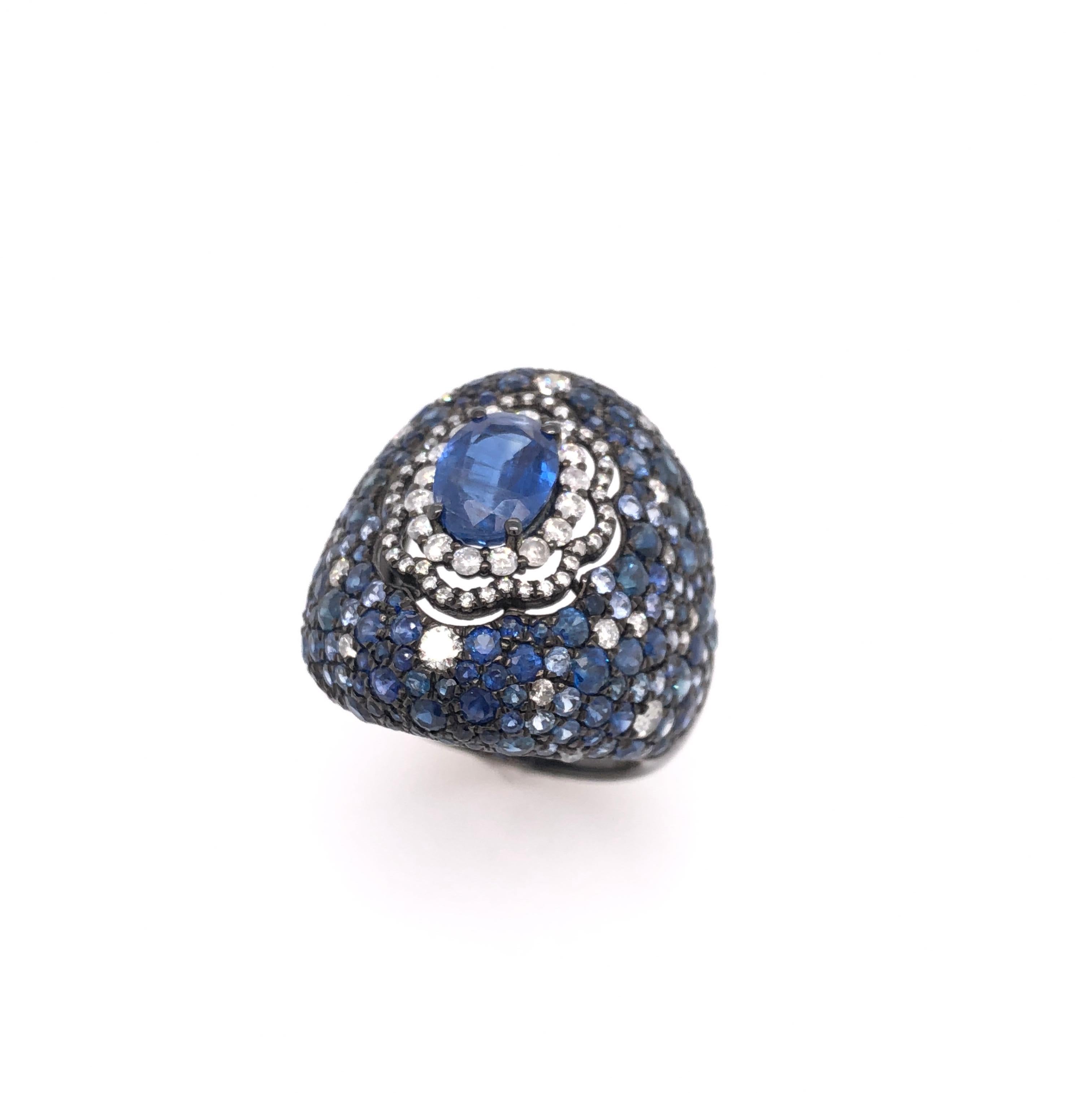 sapphire dome ring