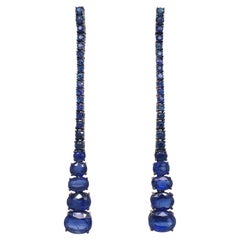 Ruchi New York Blue Sapphire and Kyanite Earrings