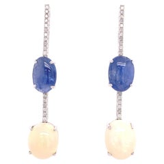 Ruchi New York Blue Sapphire and Opal Earrings