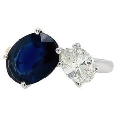 Ruchi New York Blue Sapphire Diamond Ring