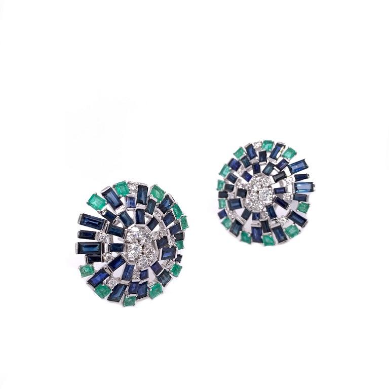 blue sapphire earrings