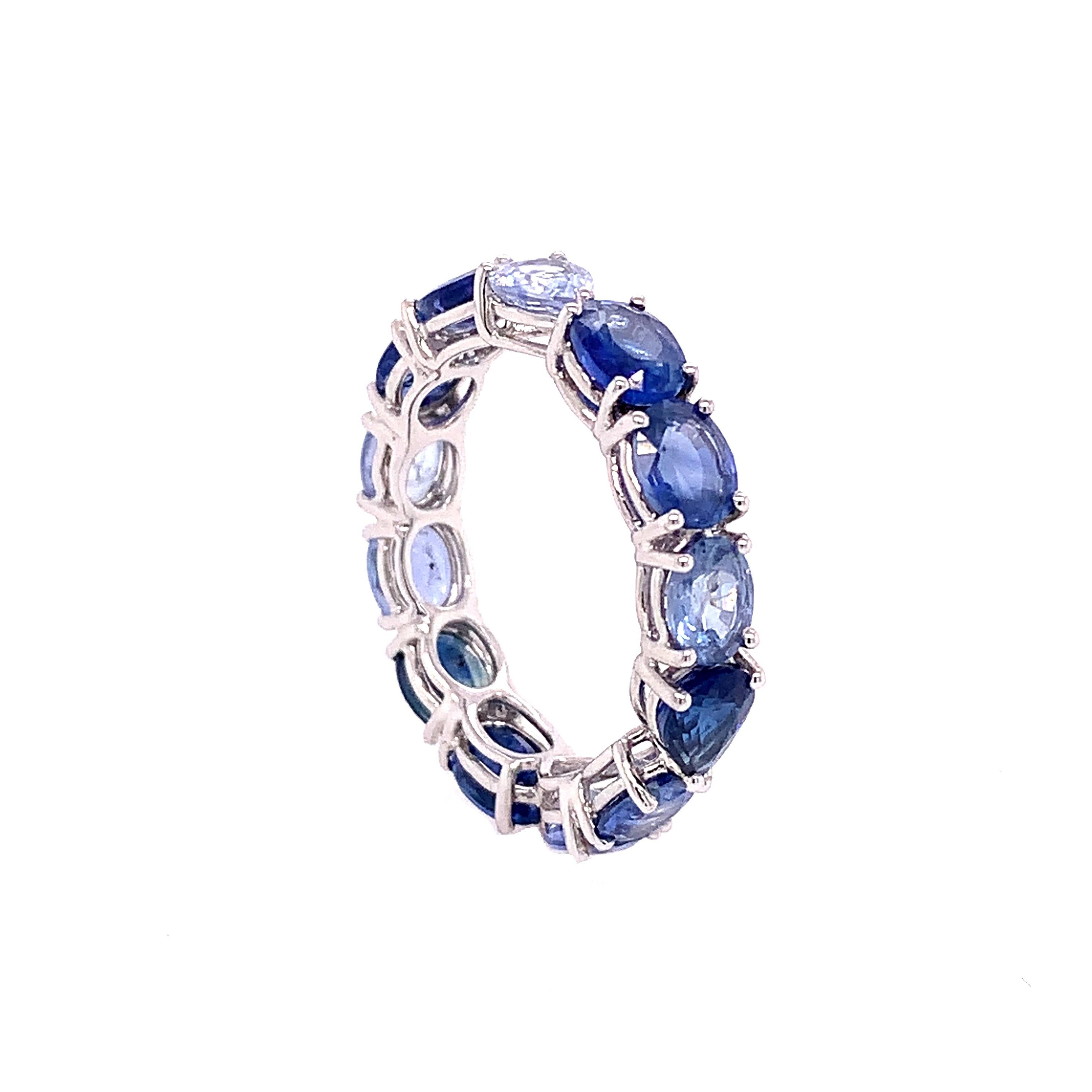 ombre sapphire ring