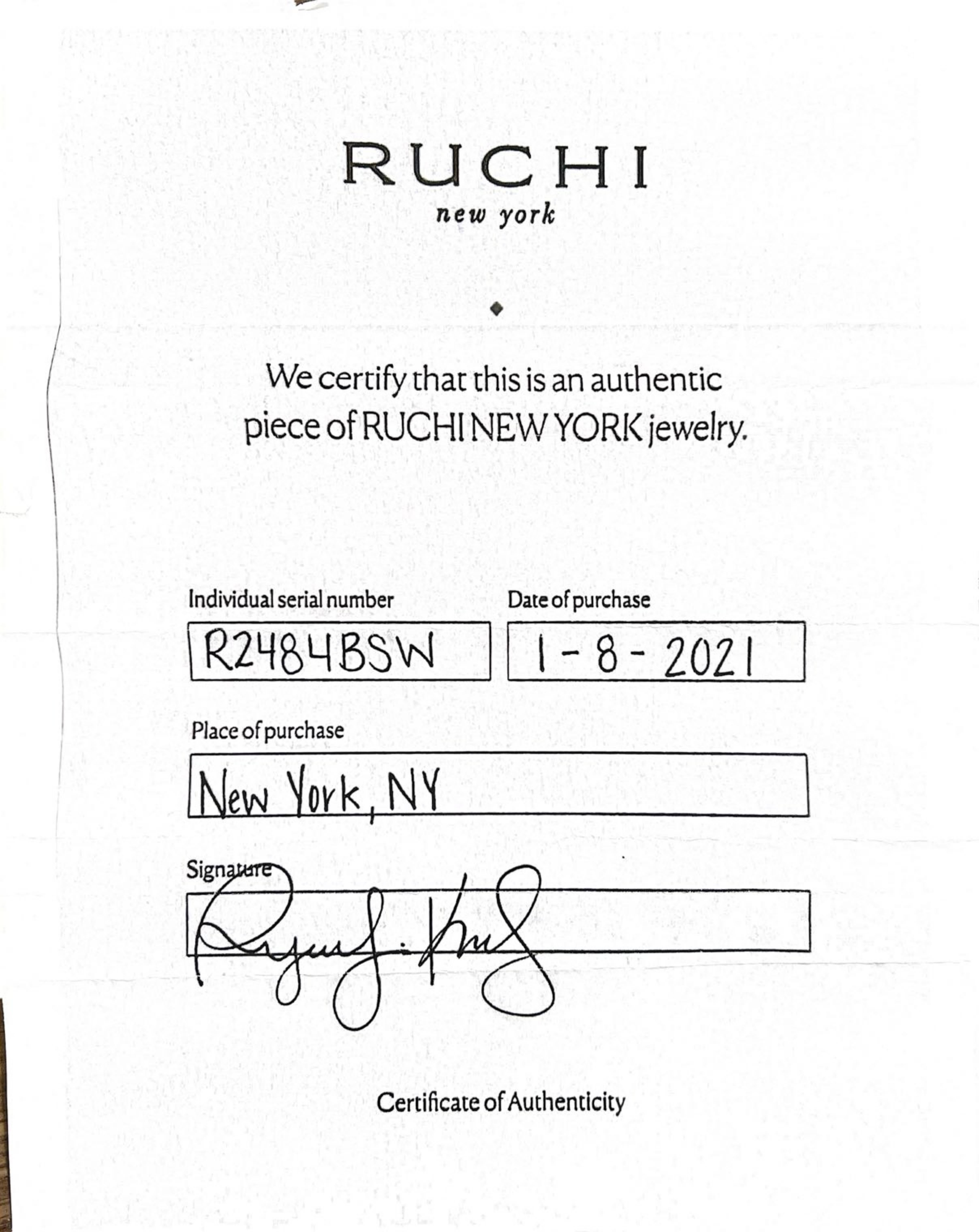 Ruchi New York Butterfly Natural Blue Sapphire & Diamond Cocktail Ring In Excellent Condition For Sale In  Baltimore, MD