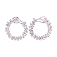 Ruchi New York C Shape Diamond Earrings