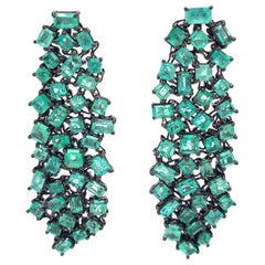 Ruchi New York Chandelier Emerald Earrings