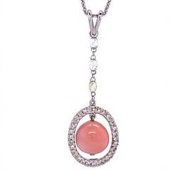 Ruchi New York Conch Pearl and Diamond Necklace