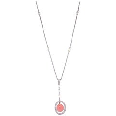 Ruchi New York Collier de perles et diamants en forme de conque
