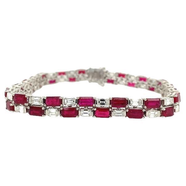 Ruchi New York Diamant- und Rubin-Armband