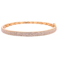 RUCHI Brilliant Diamond Pavé Yellow Gold Bangle