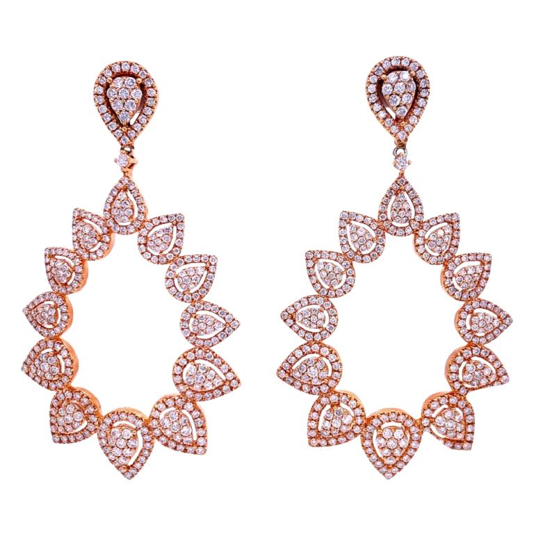 Ruchi New York Diamond Chandelier Earrings