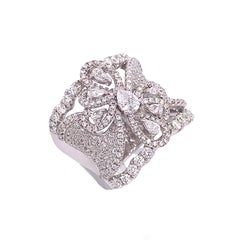 RUCHI Mixed-Shape Diamond White Gold Cocktail Ring