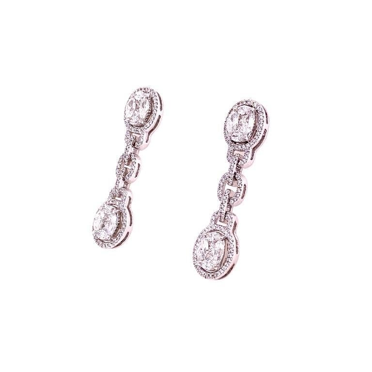 Scintillation Collection

Diamond infinity link drop earrings set in 18K white gold. 

Diamonds: 2.01ct total weight.
All diamonds are G-H/SI stones.