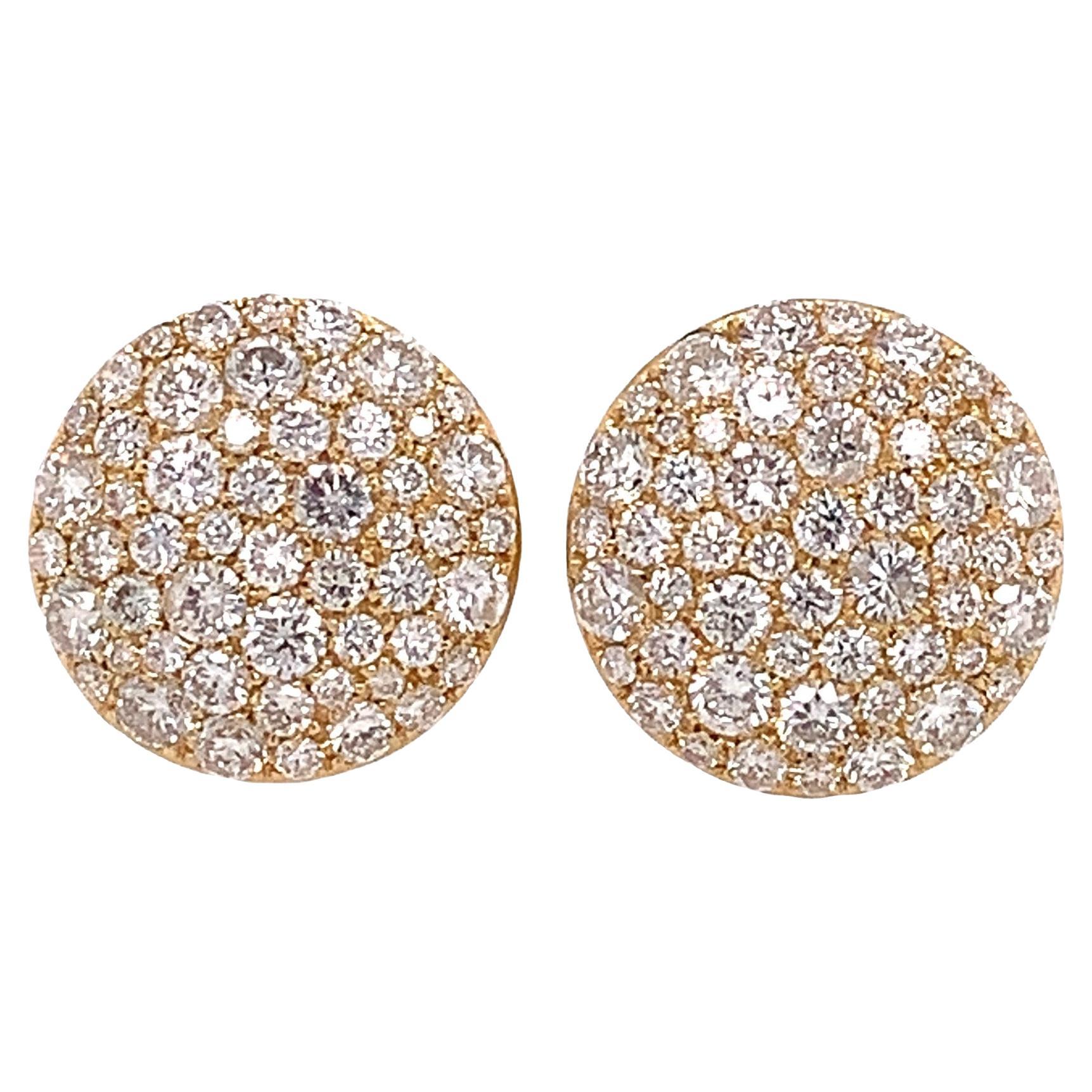 Ruchi New York Diamond Fan Front-Back Earrings For Sale (Free Shipping ...