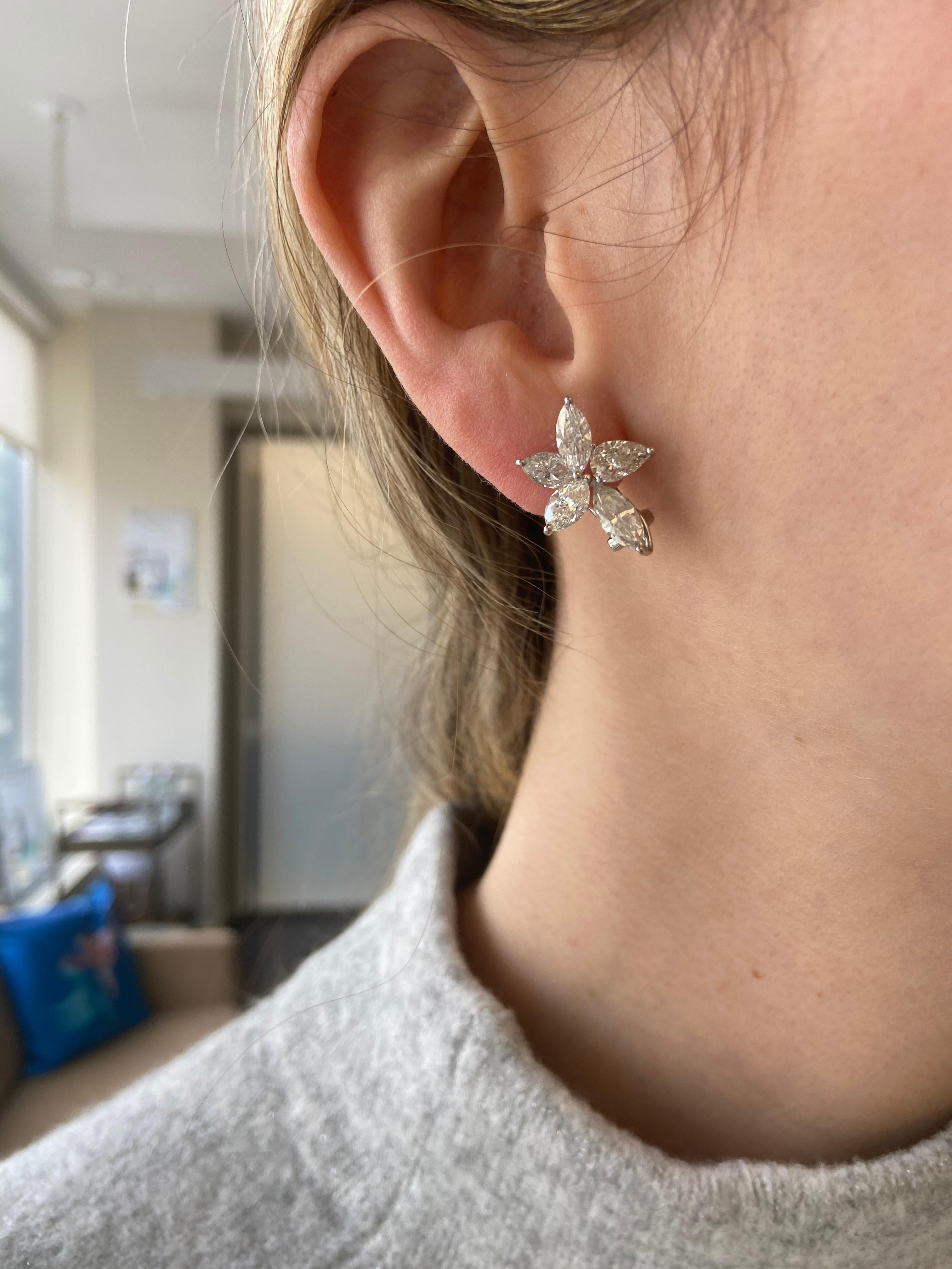 Women's Ruchi New York Diamond Flower Clip-On Earrings
