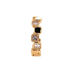 RUCHI Square-Cut Diamond Yellow Gold Eternity Band