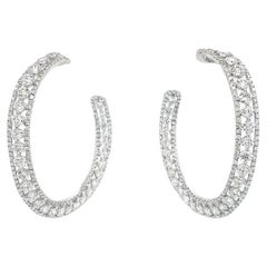 Ruchi New York Diamond Hoop Earrings
