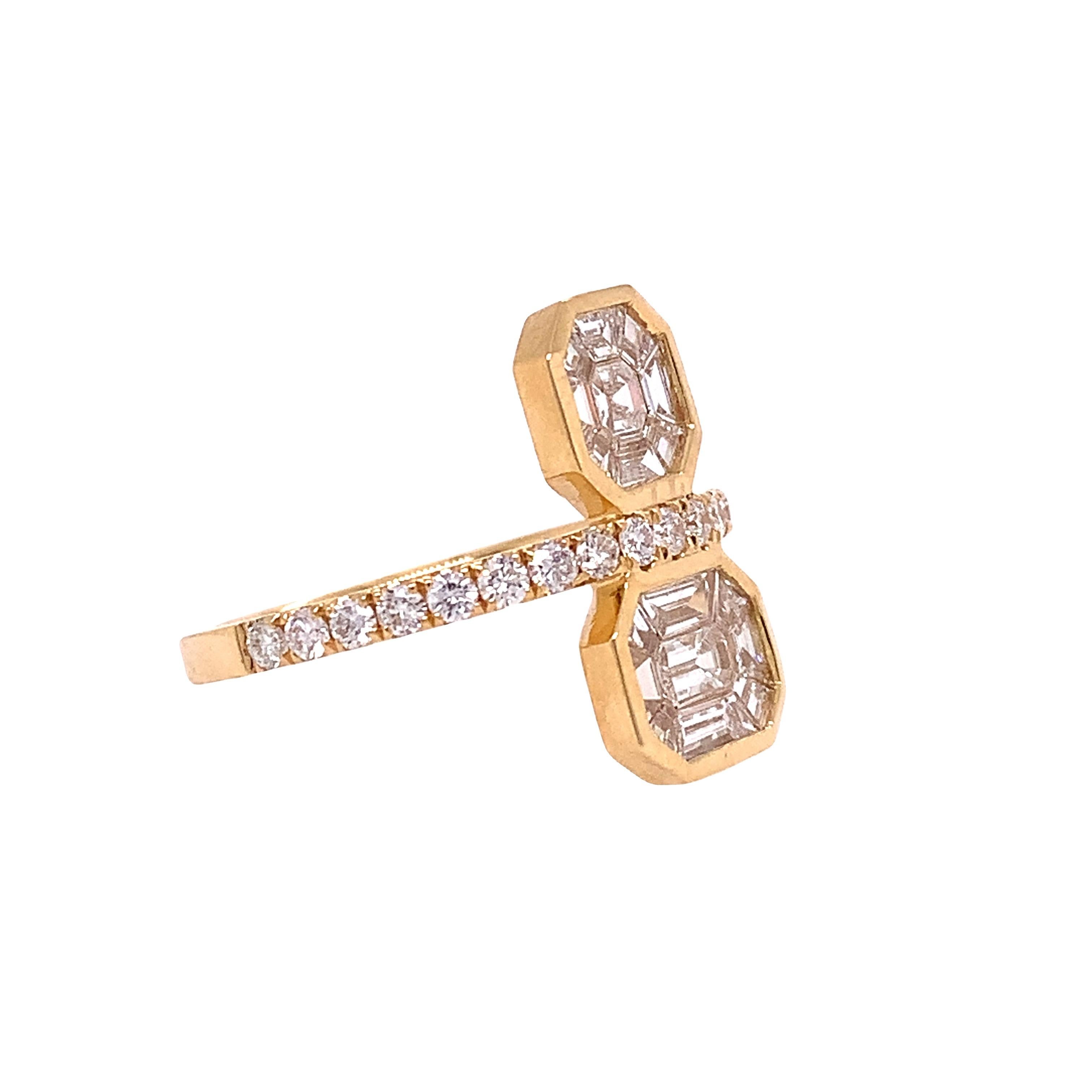 18K Gelbgold
Diamant: 1,50ct Gesamtgewicht
Die Diamanten sind G-H/VS.