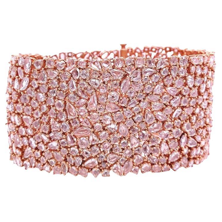 Ruchi New York Diamond Rose-Cut Bracelet For Sale