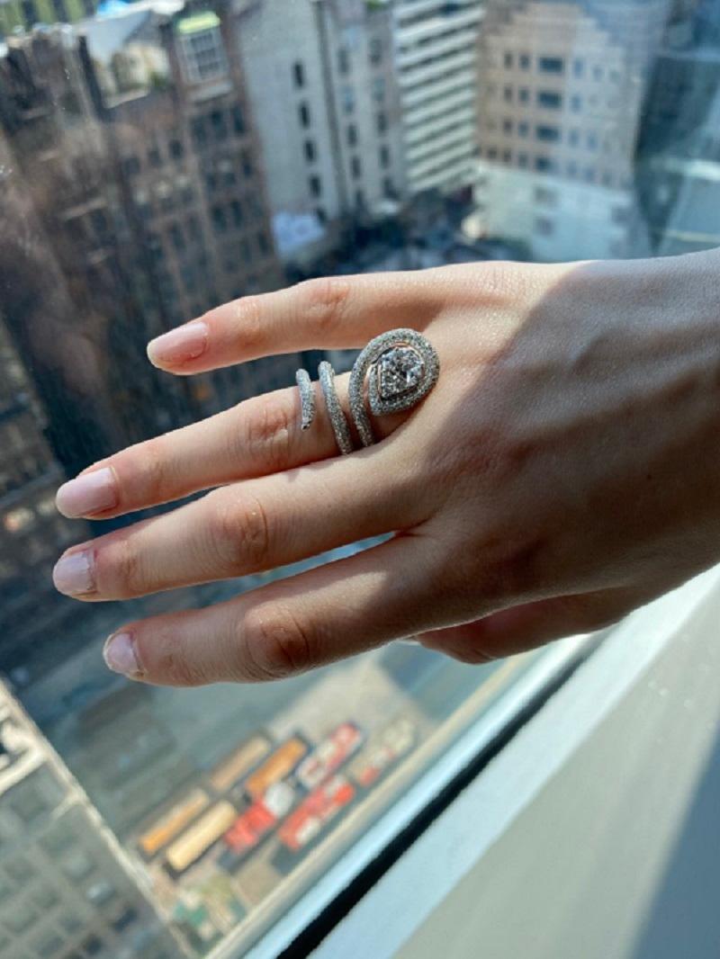 Women's Ruchi New York Diamond Wraparound Cocktail Ring