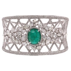 Ruchi New York Emerald and Diamond Bangle