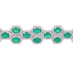 Ruchi New York Emerald and Diamond Bracelet