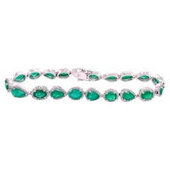 Ruchi New York Emerald and Diamond Bracelet