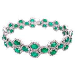 Ruchi New York Emerald and Diamond Bracelet