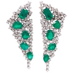 Ruchi New York Emerald and Diamond Earrings
