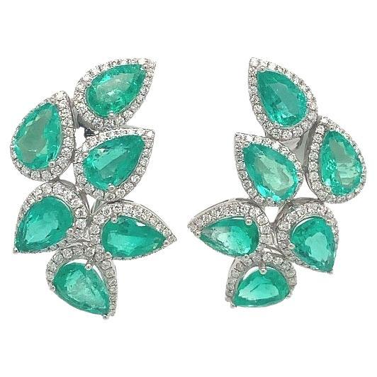Ruchi New York Emerald and Diamond Earrings