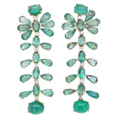 Ruchi New York Emerald and Diamond Earrings