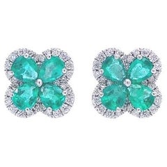 Ruchi New York Emerald Diamond Earrings