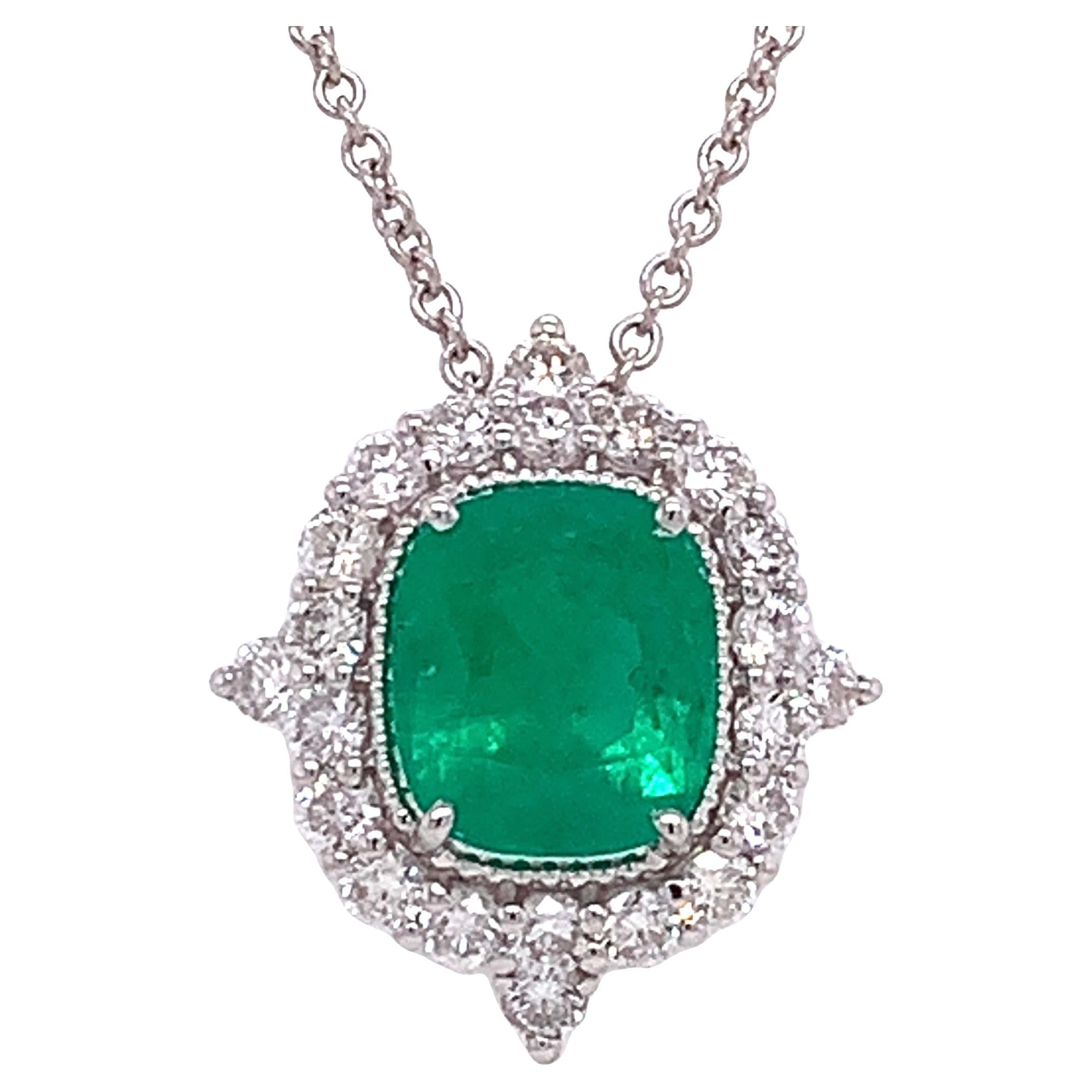 Ruchi New York Emerald & Diamond Pendant