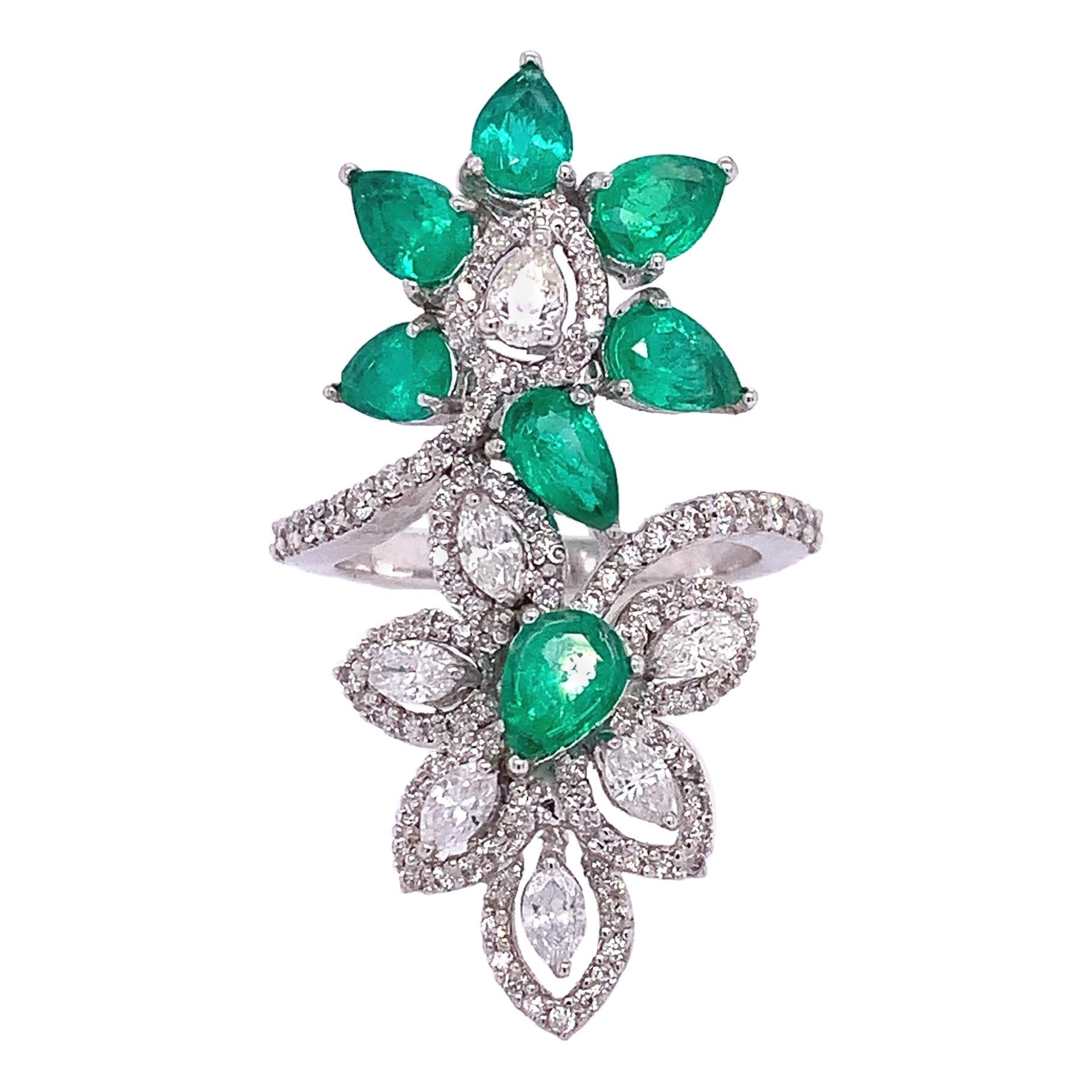 Ruchi New York Emerald & Diamond Ring