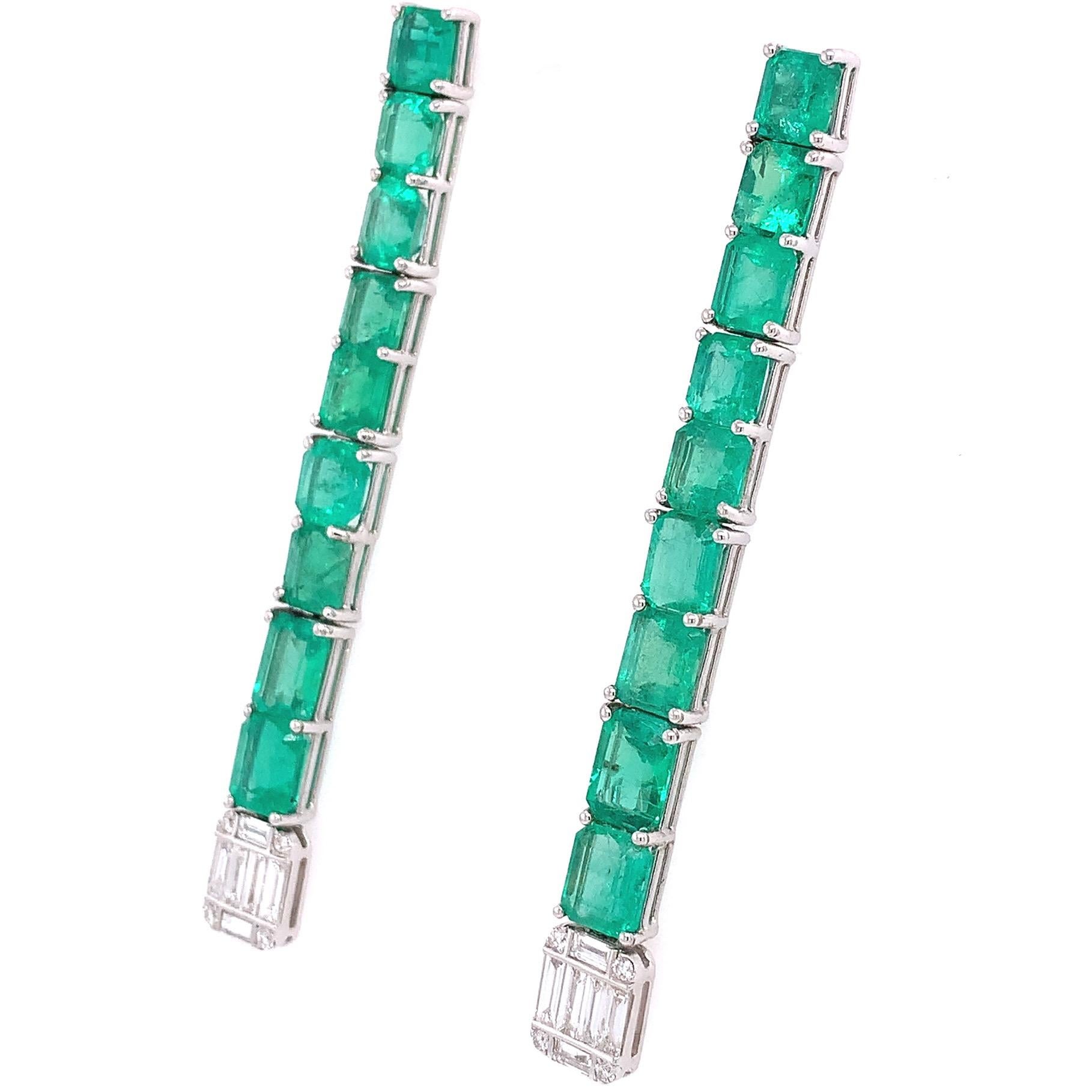 Emerald Cut Ruchi New York Emerald Earrings