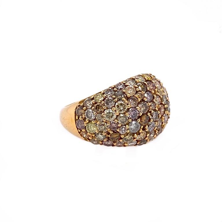 Contemporary Ruchi New York Fancy Diamond Cocktail Ring