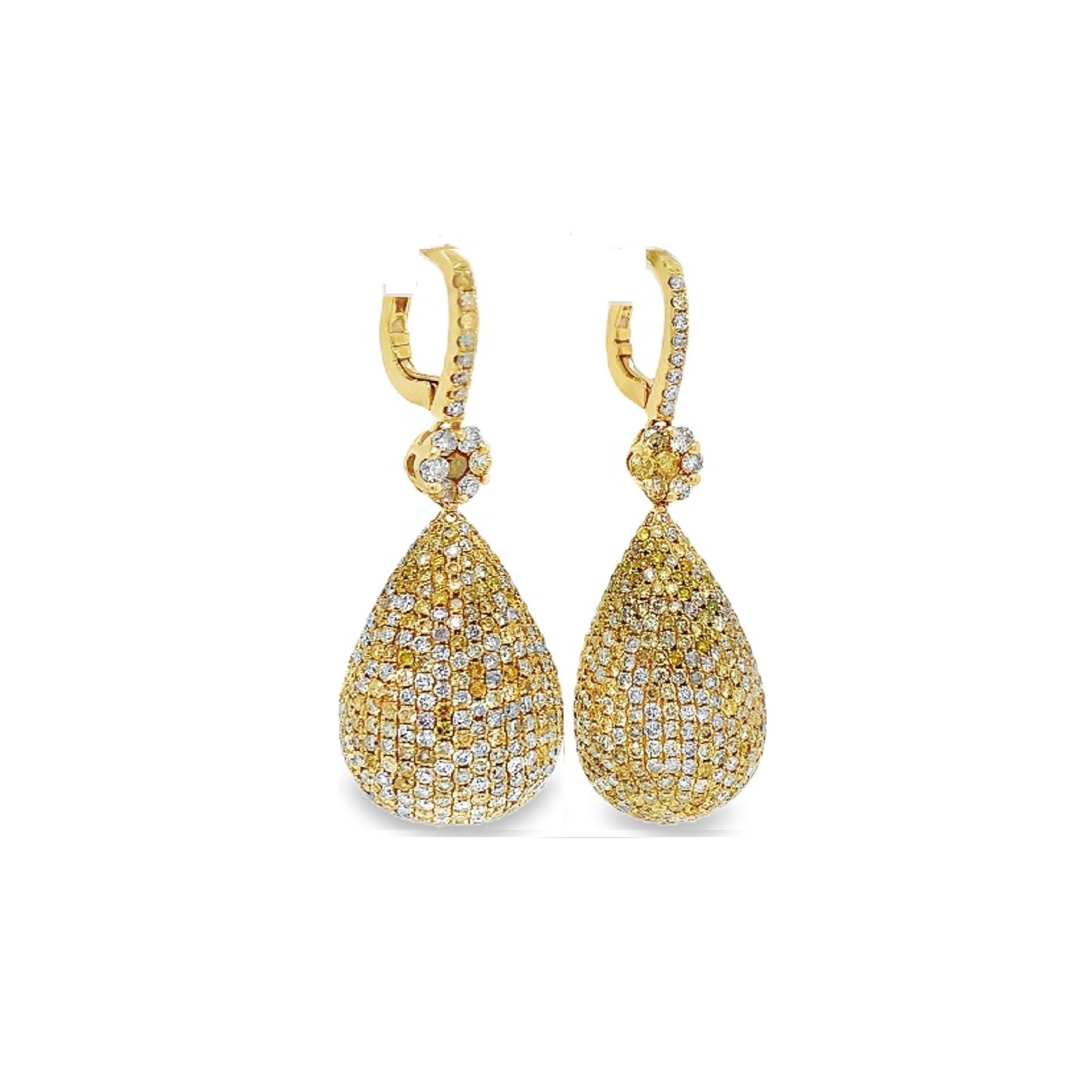 Women's Ruchi New York Fancy Diamond Earrings For Sale