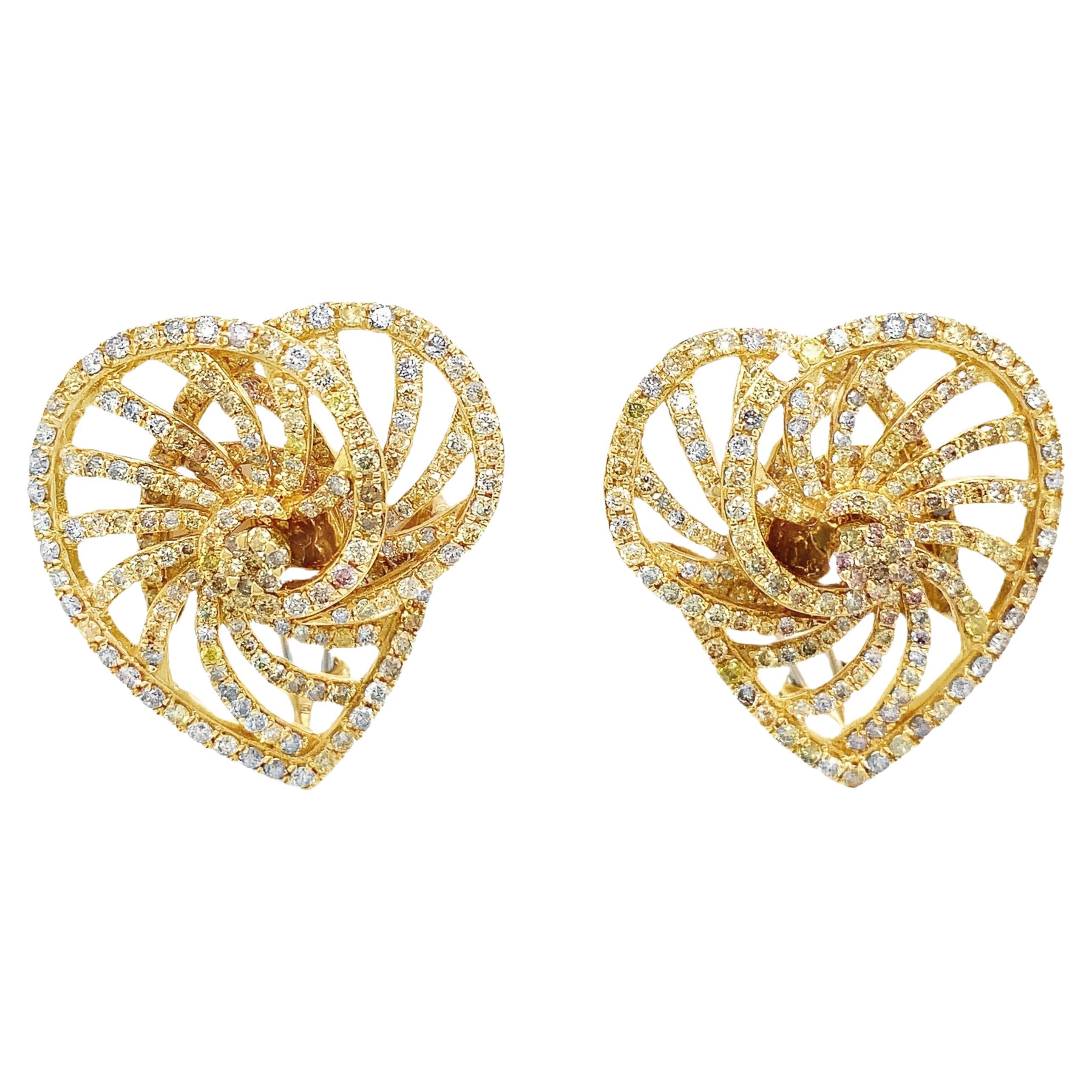 Ruchi New York Fancy Diamond Earrings