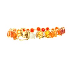 Ruchi New York Fire Opal and Diamond Statement Bracelet