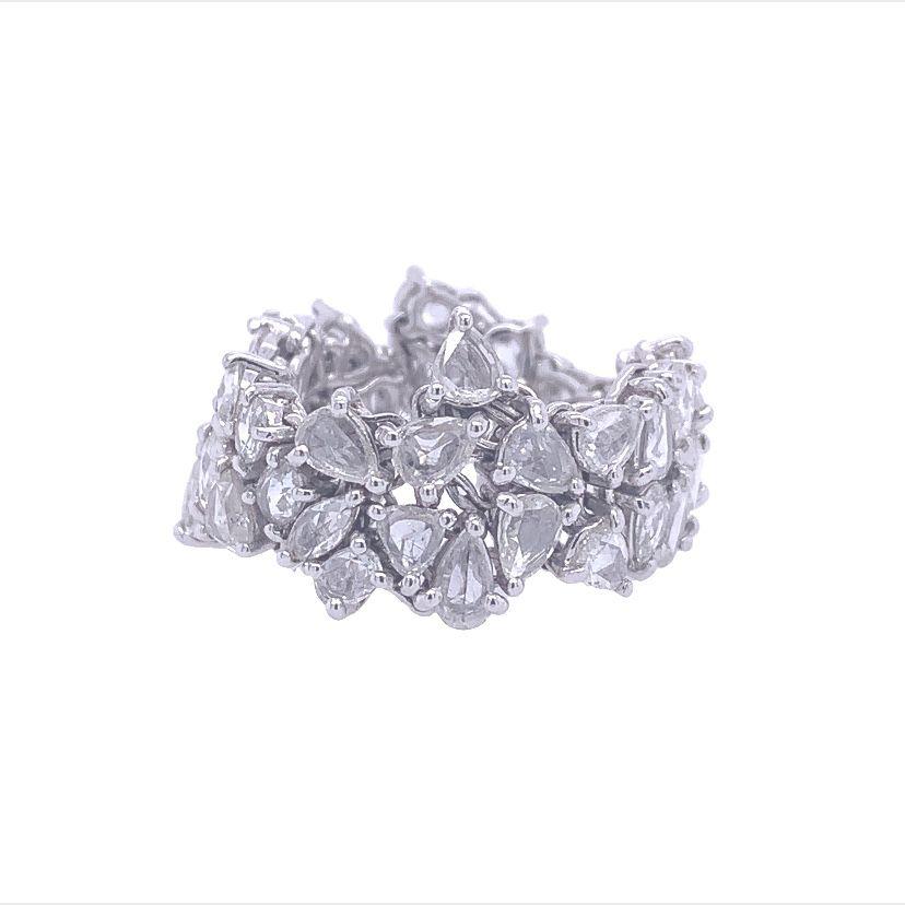 18K White Gold.
RCD- 4.36 cts
All Diamonds are G-H/SI
