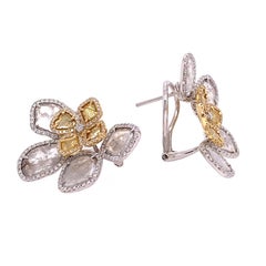 Ruchi New York Flower Slice Diamond Earrings