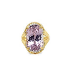 Ruchi New York Kunzite and Diamond Ring