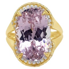 Ruchi New York Kunzite and Diamond Ring