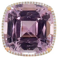 Ruchi New York Kunzite and Diamond Ring