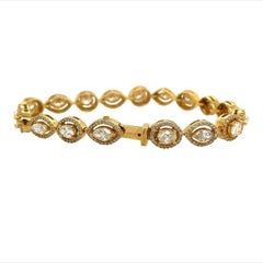 RUCHI Pulsera de Oro Amarillo con Diamantes de Formas Mixtas