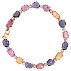 Ruchi New York Multi-Color Sapphire and Diamond Bracelet