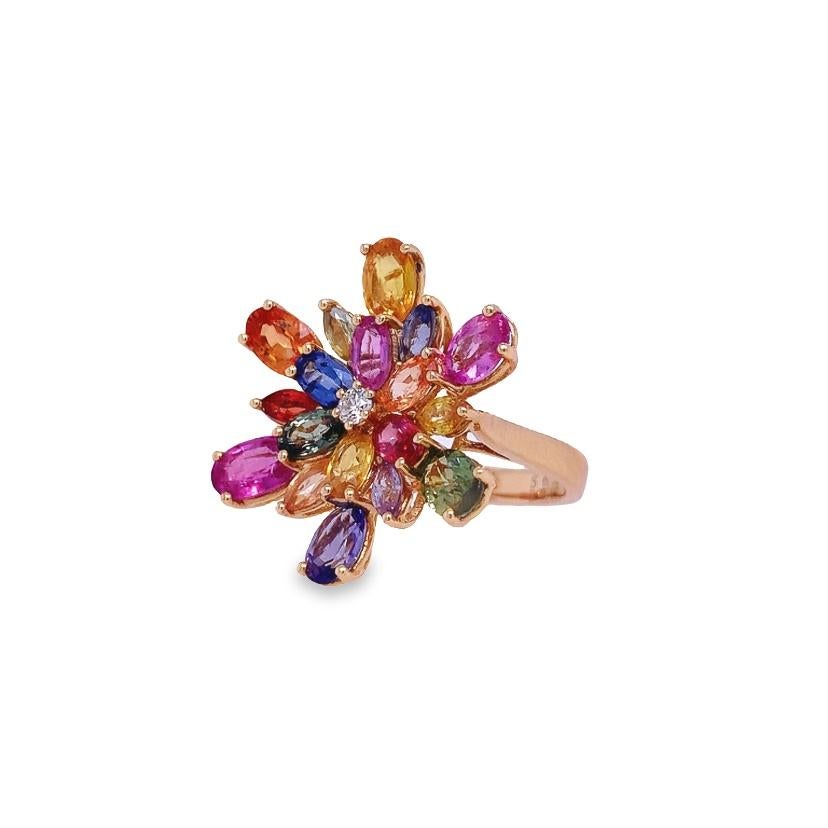 Mixed Cut Ruchi New York Multi Sapphire Diamond Ring